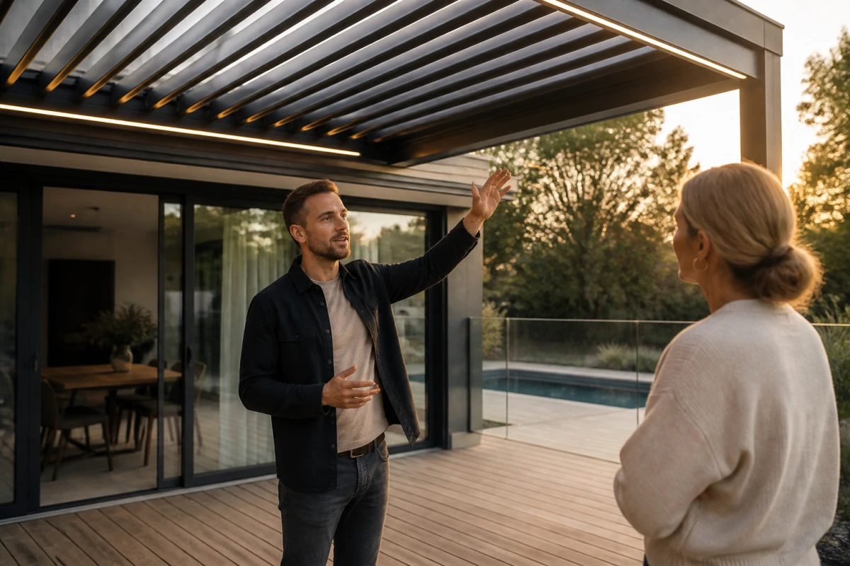 Devis pour installer une pergola bioclimatique à lames orientables à Ennery
