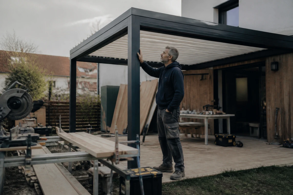 Pergola bioclimatique Saint-Ouen-l’Aumône